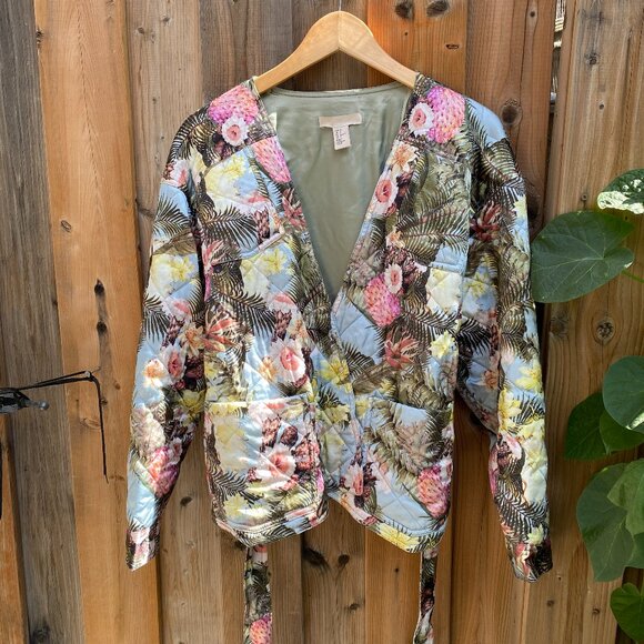 H&M | Green Multi Wrap Jacket | Size 8 |  Rare Find - Picture 9 of 11